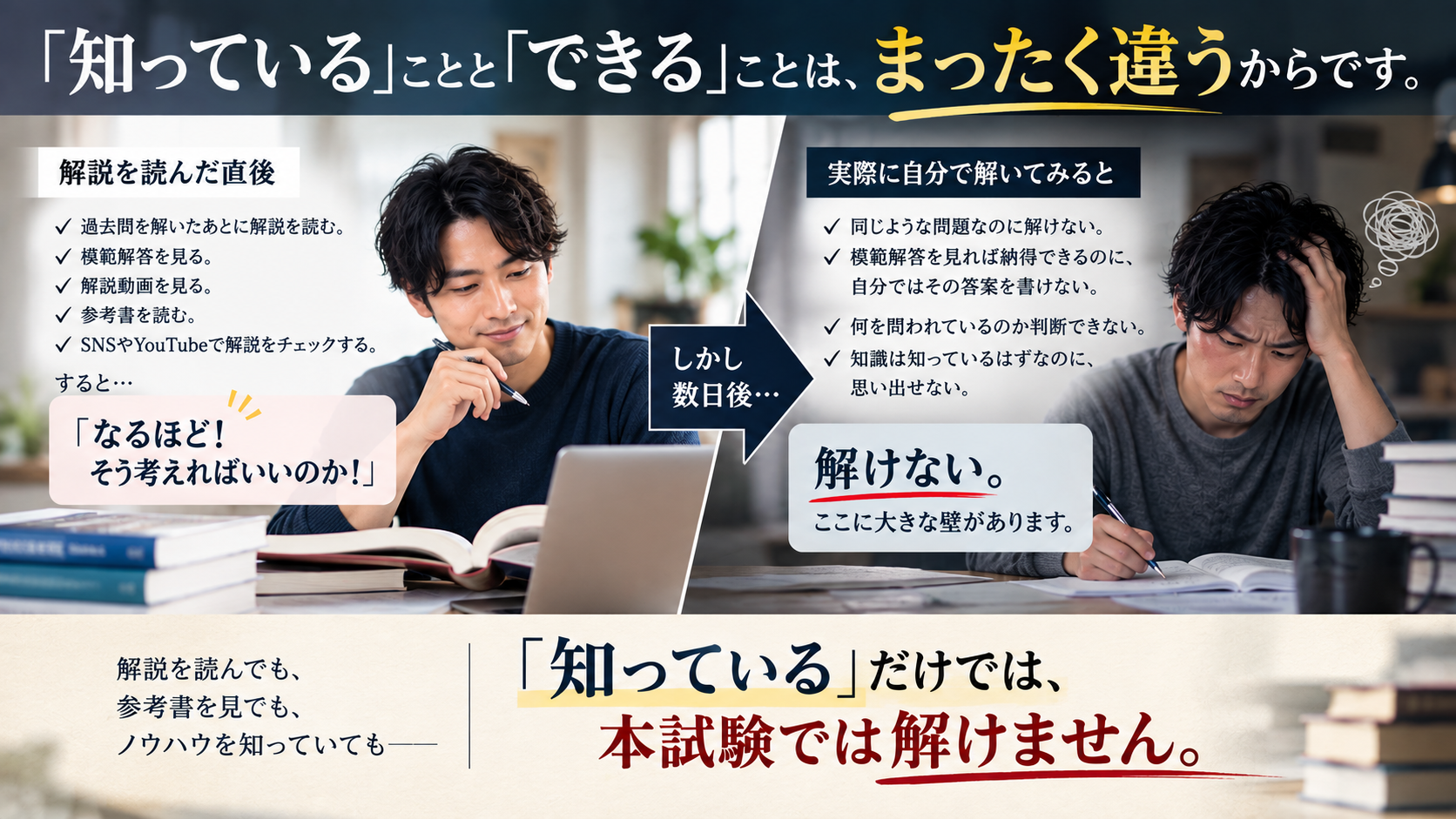 知っているとできるの違い