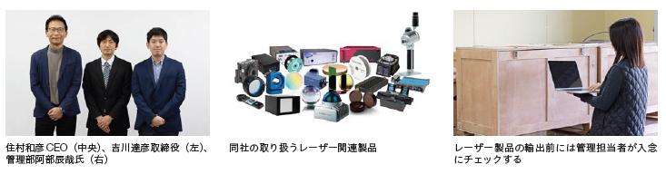 輸出管理に取り組む光響